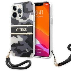 Guess GUHCP13XKCABBK iPhone 13 Pro Max 6.7" black/black hardcase Camo Strap Collection Guess GUHCP13XKCABBK iPhone 13 Pro Max 6.7" black/black hardcase Camo Strap Collection