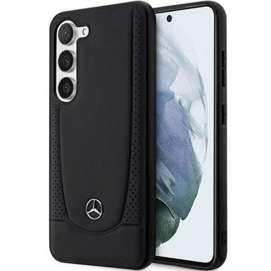 Mercedes Leather Urban case for Samsung Galaxy S23 - black Mercedes Leather Urban case for Samsung Galaxy S23 - black