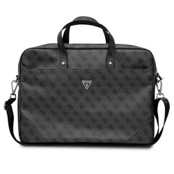 Guess Saffiano 4G Triangle Logo bag for a 16'' laptop - black Guess Saffiano 4G Triangle Logo bag for a 16'' laptop - black