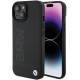 BMW Leather Hot Stamp case for iPhone 15 - black BMW Leather Hot Stamp case for iPhone 15 - black