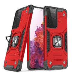 Wozinsky Ring Armor tough hybrid case cover + magnetic holder for Samsung Galaxy S22 Ultra red Wozinsky Ring Armor tough hybrid case cover + magnetic holder for Samsung Galaxy S22 Ultra red