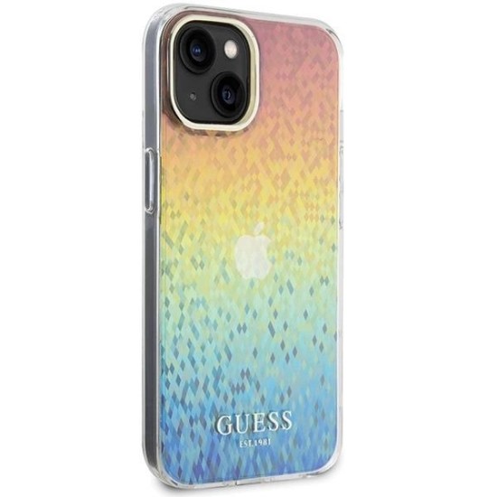 Guess IML Faceted Mirror Disco Iridescent case for iPhone 15 - multicolored Guess IML Faceted Mirror Disco Iridescent case for iPhone 15 - multicolored