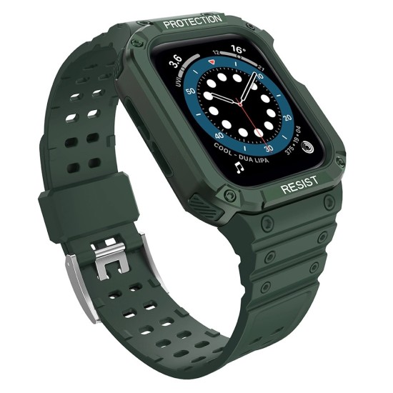 Protect Strap Band for Apple Watch 38/40/41mm Armored Case Strap - Green Protect Strap Band for Apple Watch 38/40/41mm Armored Case Strap - Green