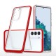 Clear 3in1 case for Samsung Galaxy S22 + (S22 Plus) frame gel cover red