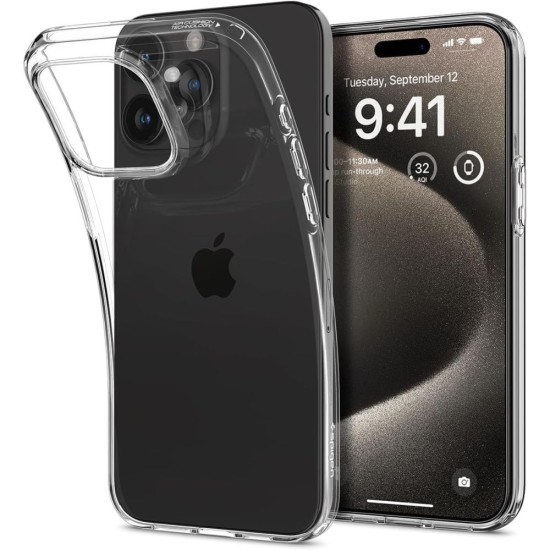 Spigen Liquid Crystal Case for iPhone 15 Pro Max - Clear Spigen Liquid Crystal Case for iPhone 15 Pro Max - Clear