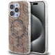 Guess IML GCube MagSafe case for iPhone 15 Pro - brown Guess IML GCube MagSafe case for iPhone 15 Pro - brown