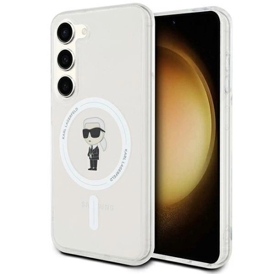 Karl Lagerfeld IML Ikonik MagSafe case for Samsung Galaxy S23 - transparent Karl Lagerfeld IML Ikonik MagSafe case for Samsung Galaxy S23 - transparent