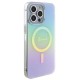 Guess IML Iridescent MagSafe case for iPhone 15 Pro - turquoise Guess IML Iridescent MagSafe case for iPhone 15 Pro - turquoise