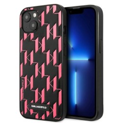 Karl Lagerfeld KLHCP13SMNMP1P iPhone 13 mini 5,4 "hardcase pink / pink Monogram Plaque Karl Lagerfeld KLHCP13SMNMP1P iPhone 13 mini 5,4 "hardcase pink / pink Monogram Plaque