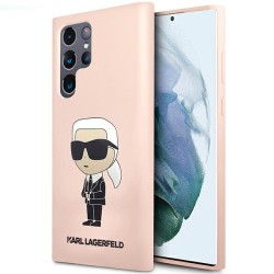 Karl Lagerfeld KLHCS23LSNIKBCP Sam S23 S918 Ultra hardcase pink/pink Silicone Ikonik Karl Lagerfeld KLHCS23LSNIKBCP Sam S23 S918 Ultra hardcase pink/pink Silicone Ikonik