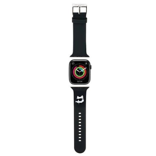 Karl Lagerfeld 3D Rubber Choupette Heads Strap for Apple Watch 38/40/41mm - Black Karl Lagerfeld 3D Rubber Choupette Heads Strap for Apple Watch 38/40/41mm - Black