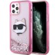 Karl Lagerfeld KLHCP12MLNCHCP iPhone 12/ 12 Pro 6.1" pink/pink hardcase Glitter Choupette Head Karl Lagerfeld KLHCP12MLNCHCP iPhone 12/ 12 Pro 6.1" pink/pink hardcase Glitter Choupette Head