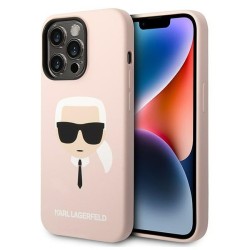 Karl Lagerfeld KLHMP14XSLKHLP iPhone 14 Pro Max 6.7 "hardcase light pink / light pink Silicone Karl`s Head Magsafe Karl Lagerfeld KLHMP14XSLKHLP iPhone 14 Pro Max 6.7 "hardcase light pink / light pink Silicone Karl`s Head Magsafe