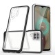 Clear 3in1 Case for Samsung Galaxy A22 4G Frame Gel Cover Black Clear 3in1 Case for Samsung Galaxy A22 4G Frame Gel Cover Black