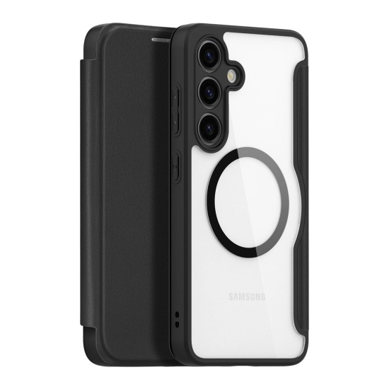 Dux Ducis Skin X Pro case for Samsung S24+ with magnetic ring and flap - black Dux Ducis Skin X Pro case for Samsung S24+ with magnetic ring and flap - black