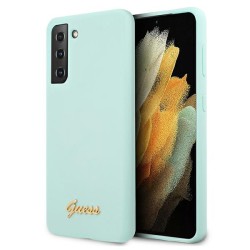 Guess GUHCS21MLSLMGLB S21+ G996 blue/blue hardcase Silicone Script Metal Logo Guess GUHCS21MLSLMGLB S21+ G996 blue/blue hardcase Silicone Script Metal Logo