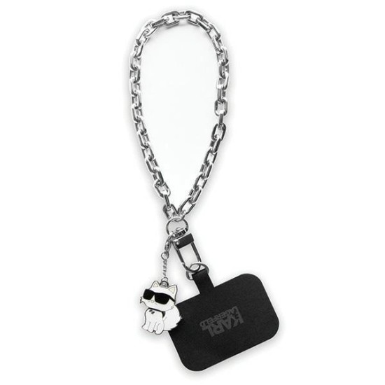 Karl Lagerfeld KLUCHCSKPK Universal Universal Hand Strap Choupette case - silver Karl Lagerfeld KLUCHCSKPK Universal Universal Hand Strap Choupette case - silver