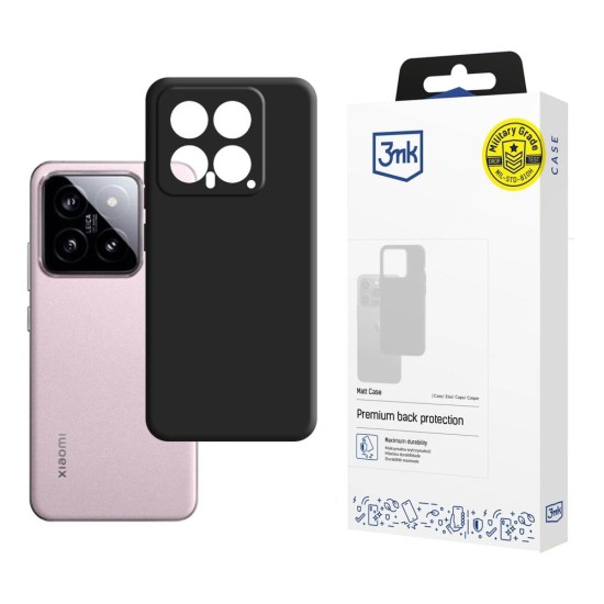 3mk Matt Case for Xiaomi 14 - black 3mk Matt Case for Xiaomi 14 - black