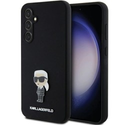 Karl Lagerfeld Silicone Ikonik Metal Pin case for Samsung Galaxy S23 FE - black Karl Lagerfeld Silicone Ikonik Metal Pin case for Samsung Galaxy S23 FE - black