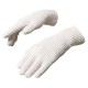 Braided telephone gloves with cutouts for fingers - beige Braided telephone gloves with cutouts for fingers - beige