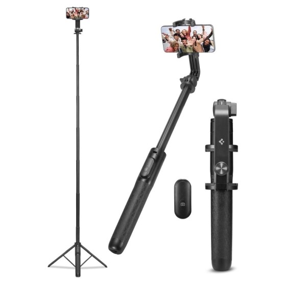 Spigen S560W Bluetooth Selfie Stick with Tripod - Black Spigen S560W Bluetooth Selfie Stick with Tripod - Black