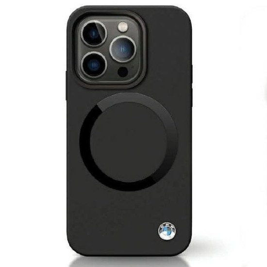 BMW BMHMP14SSILBK2 case for iPhone 14 - black Signature Liquid Silicone MagSafe BMW BMHMP14SSILBK2 case for iPhone 14 - black Signature Liquid Silicone MagSafe