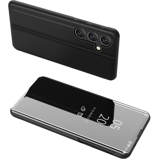 Clear View Case cover for Samsung Galaxy A24 4G flip cover black Clear View Case cover for Samsung Galaxy A24 4G flip cover black