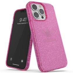 Adidas OR Protective Clear Case Glitter for iPhone 13 Pro / iPhone 13 - Pink