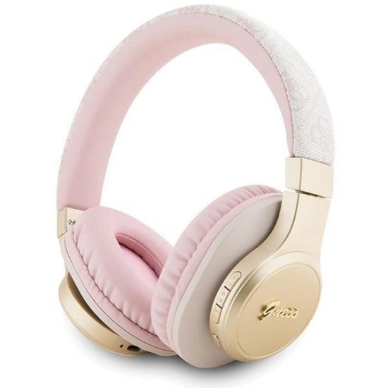 Guess Bluetooth on-ear headphones GUBH604GEMP pink/pink 4G Script Guess Bluetooth on-ear headphones GUBH604GEMP pink/pink 4G Script