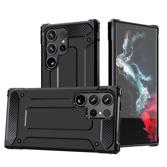 Hybrid Armor case for Samsung Galaxy S24 Ultra armored - black Hybrid Armor case for Samsung Galaxy S24 Ultra armored - black