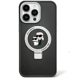 Karl Lagerfeld KLHMP13LHMRSKCK iPhone 13 Pro 6.1" black/black hardcase Ring Stand Karl&amp;amp;Choupette MagSafe