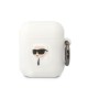 Karl Lagerfeld KLA2RUNIKH AirPods 1/2 cover white/white Silicone Karl Head 3D Karl Lagerfeld KLA2RUNIKH AirPods 1/2 cover white/white Silicone Karl Head 3D