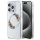 Guess IML Flowers Wreatch MagSafe case for iPhone 15 Pro - transparent Guess IML Flowers Wreatch MagSafe case for iPhone 15 Pro - transparent