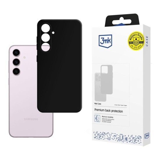 3mk Matt Case for Samsung Galaxy S24 - black 3mk Matt Case for Samsung Galaxy S24 - black