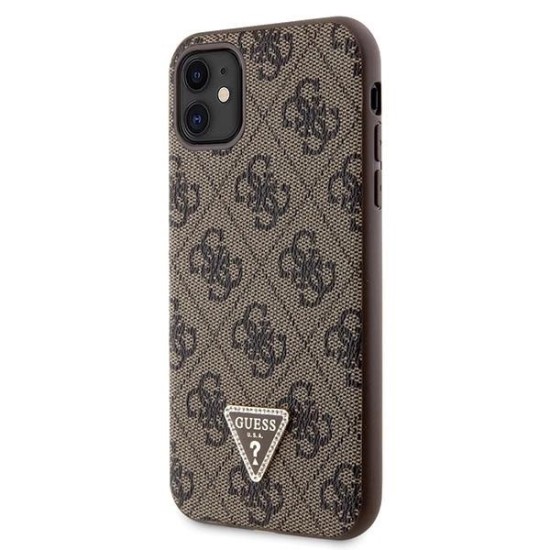 Guess GUHCN61P4TDSCPW Case for iPhone 11 / Xr - Brown Crossbody 4G Metal Logo Guess GUHCN61P4TDSCPW Case for iPhone 11 / Xr - Brown Crossbody 4G Metal Logo