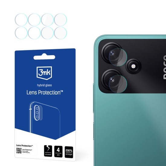 3mk Lens Protection™ hybrid camera glass for Poco M6 Pro 5G 3mk Lens Protection™ hybrid camera glass for Poco M6 Pro 5G