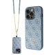 Guess GUHCP15LP4TDSCPB iPhone 15 Pro 6.1" blue/blue hardcase Crossbody 4G Metal Logo Guess GUHCP15LP4TDSCPB iPhone 15 Pro 6.1" blue/blue hardcase Crossbody 4G Metal Logo