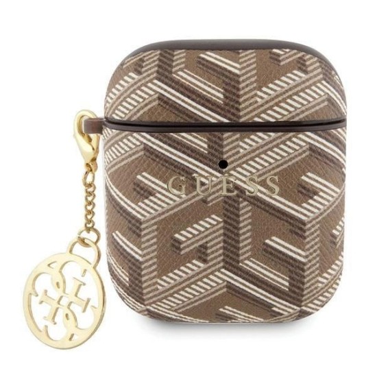 Guess GUA2PGCE4CW case for AirPods 1/2 - brown GCube Charm Guess GUA2PGCE4CW case for AirPods 1/2 - brown GCube Charm