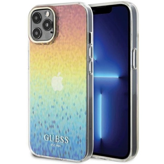 Guess IML Faceted Mirror Disco Iridescent case for iPhone 12/12 Pro - multicolor Guess IML Faceted Mirror Disco Iridescent case for iPhone 12/12 Pro - multicolor