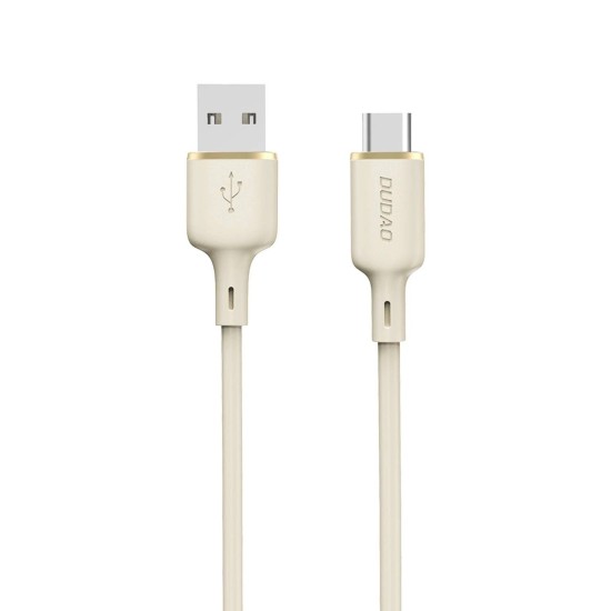 Dudao L7SC USB-A - USB-C cable 5A 1m - beige Dudao L7SC USB-A - USB-C cable 5A 1m - beige