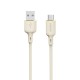 Dudao L7SC USB-A - USB-C cable 5A 1m - beige Dudao L7SC USB-A - USB-C cable 5A 1m - beige