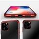 Clear Color case TPU gel cover with a metallic frame for Samsung Galaxy A13 5G red