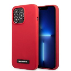 Karl Lagerfeld KLHCP13LSLMP1R iPhone 13 Pro / 13 6.1" hardcase red/red Silicone Plaque Karl Lagerfeld KLHCP13LSLMP1R iPhone 13 Pro / 13 6.1" hardcase red/red Silicone Plaque
