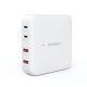 Choetech PD8008 100W GaN fast charger 2x USB-A / 2x USB-C - white Choetech PD8008 100W GaN fast charger 2x USB-A / 2x USB-C - white