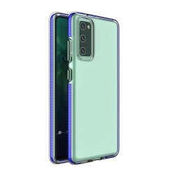 Spring Case clear TPU gel protective cover with colorful frame for Samsung Galaxy A72 4G dark blue Spring Case clear TPU gel protective cover with colorful frame for Samsung Galaxy A72 4G dark blue