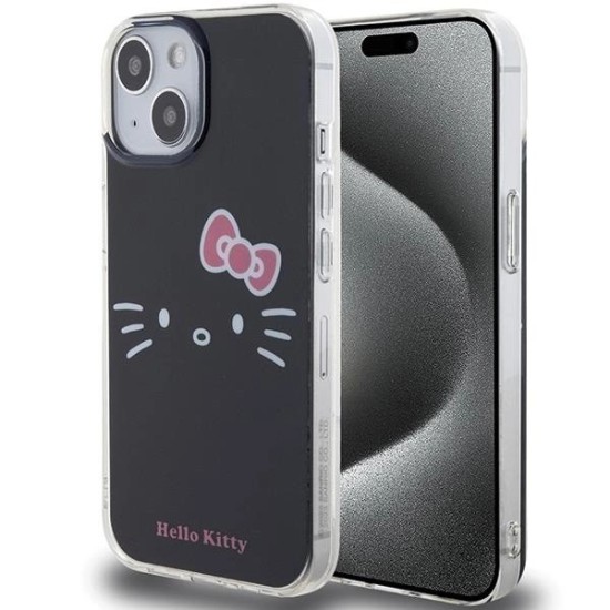 Hello Kitty IML Kitty Face case for iPhone 15 - black Hello Kitty IML Kitty Face case for iPhone 15 - black