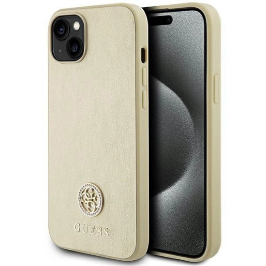Guess GUHCP15MPS4DGPD iPhone 15 Plus 6.7" gold/gold hardcase Strass Metal Logo Guess GUHCP15MPS4DGPD iPhone 15 Plus 6.7" gold/gold hardcase Strass Metal Logo