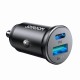 Joyroom JR-CCN05 30W USB-A USB-C Mini Car Charger - Black Joyroom JR-CCN05 30W USB-A USB-C Mini Car Charger - Black