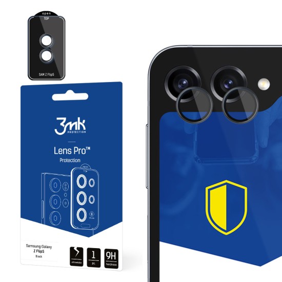 Samsung Galaxy Z Flip 5 - 3mk Lens Protection Pro Black Samsung Galaxy Z Flip 5 - 3mk Lens Protection Pro Black