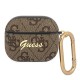 Guess GUA34GSMW AirPods 3 cover brown/brown 4G Script Metal Collection